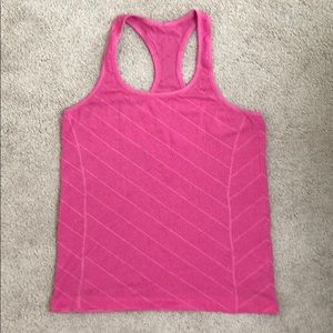 Pink Lululemon running tank sz 12